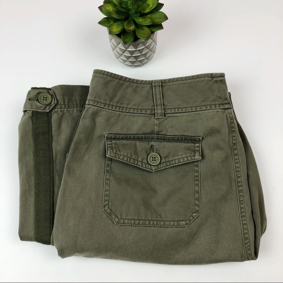 New York & Company Green Cargo Pants Size 10 - Picture 2 of 5